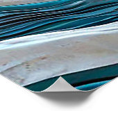 Papierschnitt eines Hauses und einer Treppe Poster (Ecke)