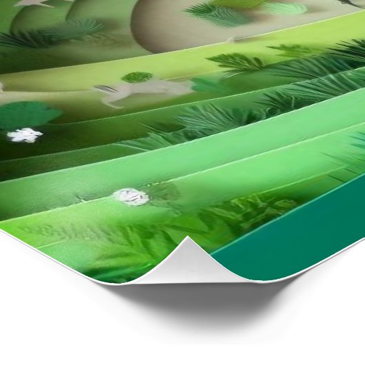 Papierschnitt Poster (Ecke)