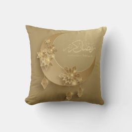 Papierschnitt Ramadan Laternen & Mond auf zwei Sei Kissen