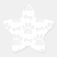 Papierschnitt von Hundeschleifen und Knochenmuster