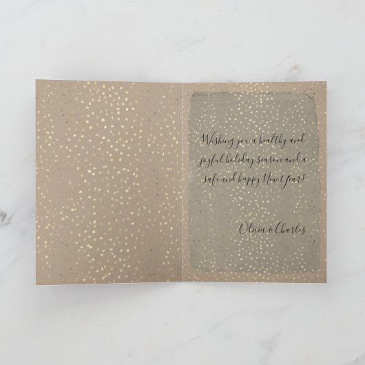 Papierschnitzel Feiertagskarte (Innenseite)