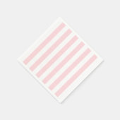 Papierschuhe, rosa und weiße Streifen Serviette (Ecke)