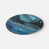 Papierschüsseln Frosch Pappteller (Schrägansicht)