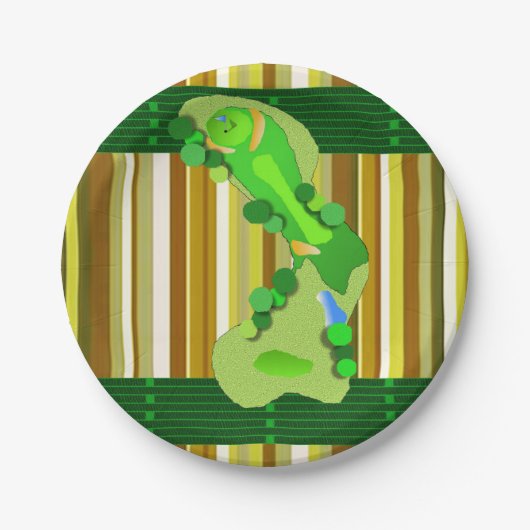 Papierschüsseln Golf Pappteller (Vorderseite)