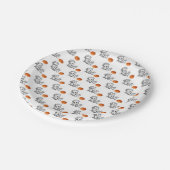 Papierschüsseln Pizza Mann Pappteller (Schrägansicht)