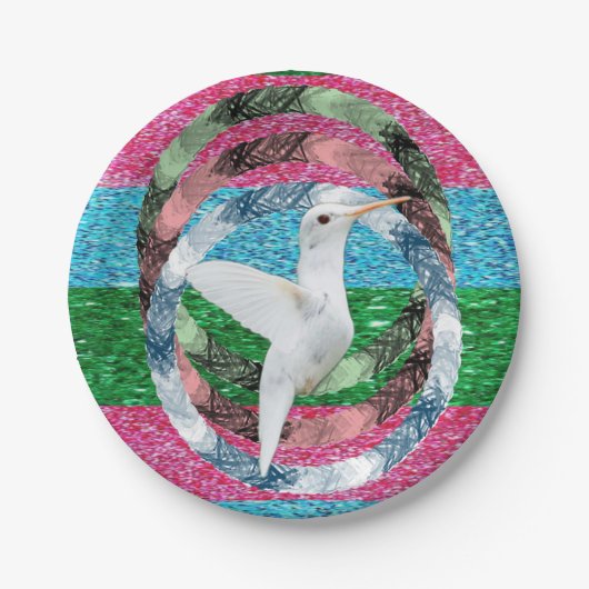 Papierschüsseln Vogel Pappteller (Vorderseite)