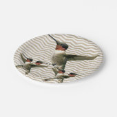 Papierschüsseln Vogel Pappteller (Schrägansicht)