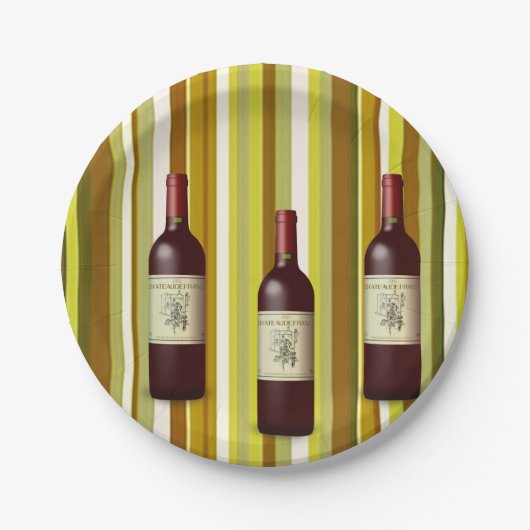 Papierschüsseln Wein Pappteller (Vorderseite)