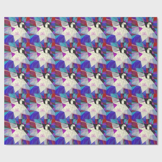 Papierschwan Geschenkpapier (Flach)