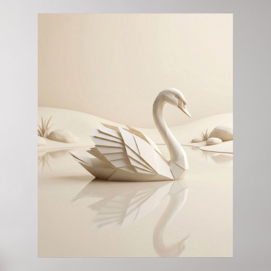 Papierschwan Mirror Lake Poster (Vorne)