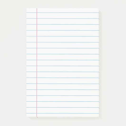 Papierseite Post-it Klebezettel (Vorderseite)