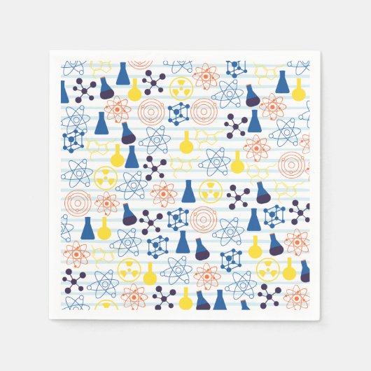 Papierserviere für Chemielehrer Serviette (Vorderseite)
