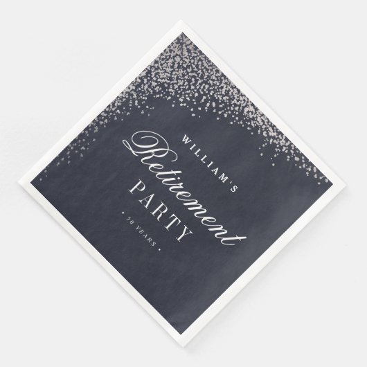 Papierservierung Party Imitate Folie Serviette (Ecke)