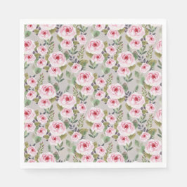 Papierserviette Babydusche mit niedlichem Design.