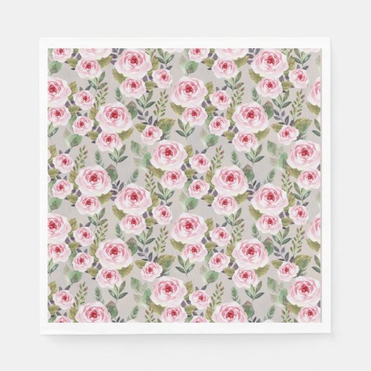 Papierserviette Babydusche mit niedlichem Design. (Vorderseite)