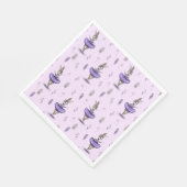 Papierserviette mit niedlichem Ballerina-Hasen. (Ecke)