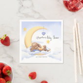 Papierserviette mit niedlichem Hasen. (Beispiel)