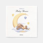 Papierserviette mit niedlichem Hasen. (Vorderseite)