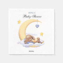 Papierserviette mit niedlichem Hasen.