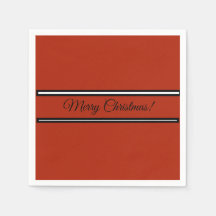 Papierserviette mit Weihnachtswunschnachricht