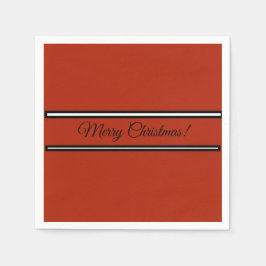 Papierserviette mit Weihnachtswunschnachricht