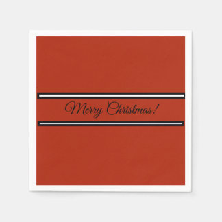 Papierserviette mit Weihnachtswunschnachricht