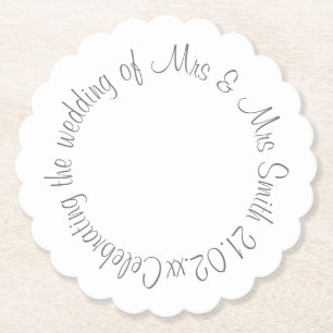 Papierserviette - Zur Hochzeit von... Untersetzer