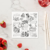 Papierservietten aus Alice im Wunderland (Beispiel)