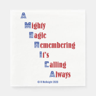 Papierservietten aus amerikanische Unabhängigkeits