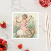 Papierservietten aus dem Vintagen Osterangel (Beispiel)