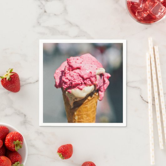Papierservietten aus Eiscreme (Beispiel)