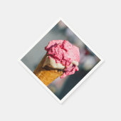 Papierservietten aus Eiscreme (Ecke)