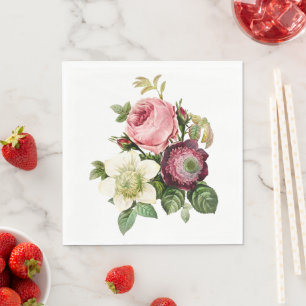 Papierservietten aus elegantem Rose