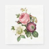 Papierservietten aus elegantem Rose (Vorderseite)