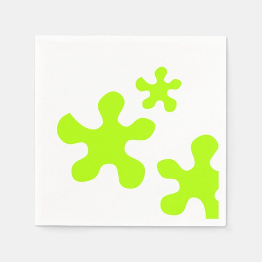 Papierservietten aus grünem Schleim, Servietten au (Vorderseite)