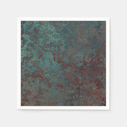 Papierservietten aus Korrosionsdruckpapier "Kupfer (Vorderseite)