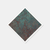 Papierservietten aus Korrosionsdruckpapier "Kupfer (Ecke)
