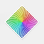 Papierservietten aus Rainbow-Party (Ecke)