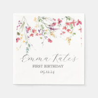 Papierservietten aus Wildblume, moderne Servietten