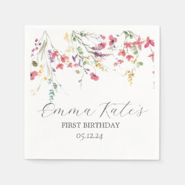 Papierservietten aus Wildblume, moderne Servietten