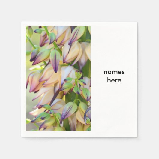 Papierservietten aus Yucca-Blume (Vorderseite)