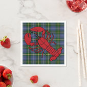 Papierservietten blau Nova Scotia Tartan Hummer (Beispiel)