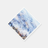 Papierservietten coole blaue Wasserwelle (Ecke)
