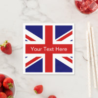 Papierservietten der britischen Flagge | Gewerksch
