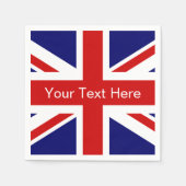 Papierservietten der britischen Flagge | Gewerksch (Vorderseite)
