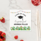 Papierservietten der Cactus fiesta Graduation Part (Beispiel)