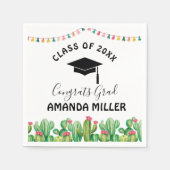 Papierservietten der Cactus fiesta Graduation Part (Vorderseite)