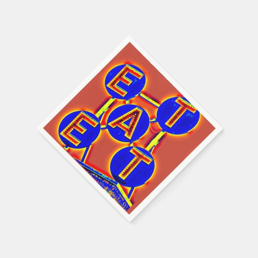 Papierservietten essen (Ecke)