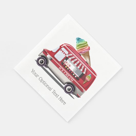 Papierservietten für Eis (Ecke)