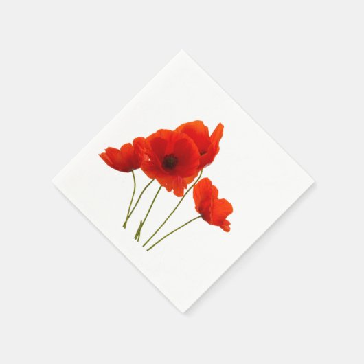 Papierservietten für "Poppies" (Ecke)